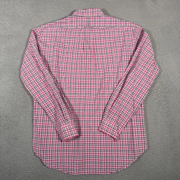 Polo Ralph Lauren Shirt Mens Medium Pink Plaid Button Down Classic Fit Pony - Picture 7 of 8
